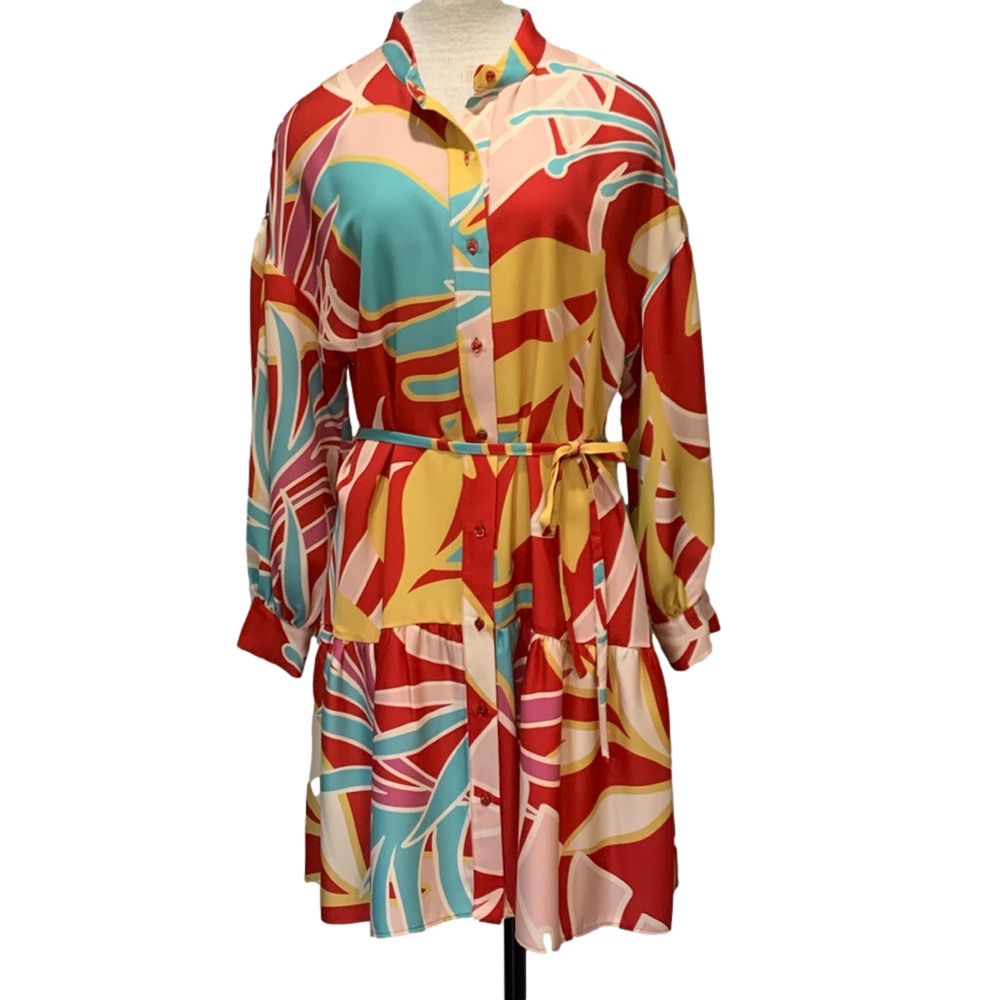 Alex Marie sz 8 multi colored button up dress NWT